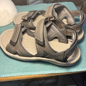 Eddie Bauer Hank Men's Strap On Sandals Size 11 M In Two Tone Grey Outdoor Comfy